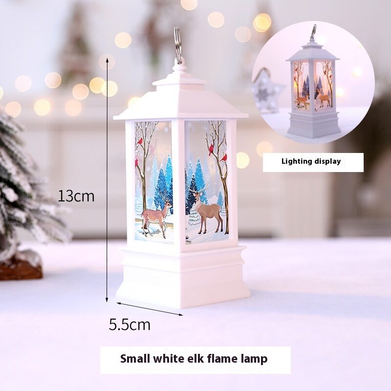 Christmas Portable Oil Lamp Santa Claus LED Night