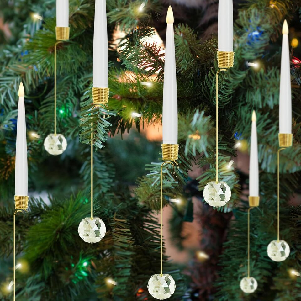 Christmas Candle LED Indoor Holiday Tree Ornaments Festive