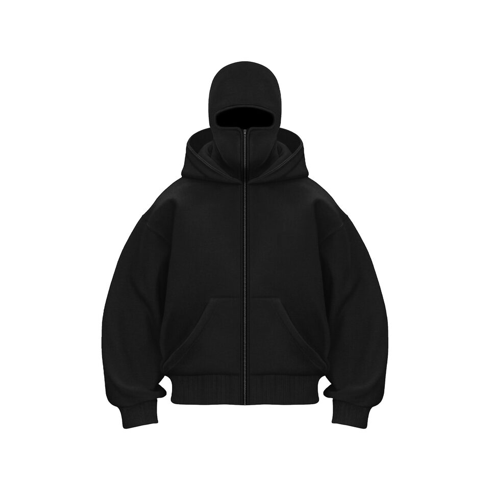 Fleece-lined Double Hood Unique Design Hooded Sweater