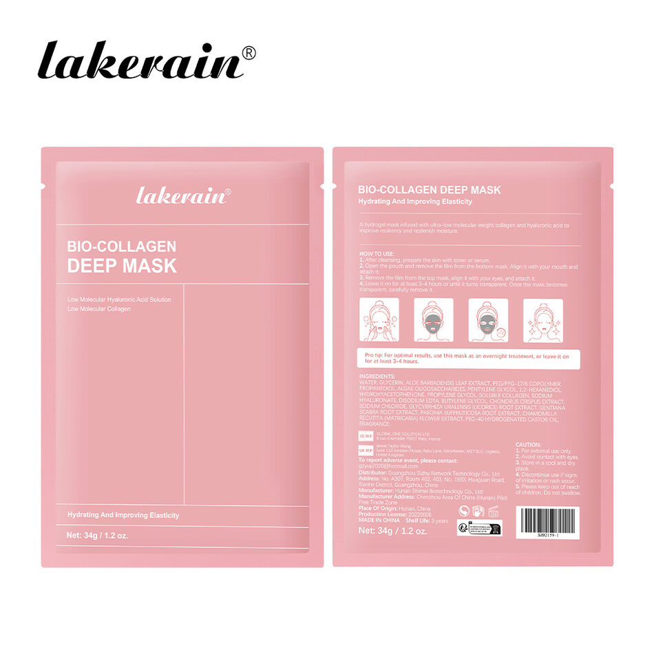 Lakerain Collagen Facial Masks Set Face Hydrating Tight