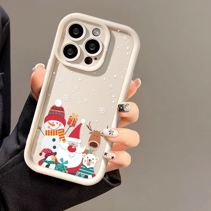 Cute Santa Claus Phone Case Frosted Advanced Christmas