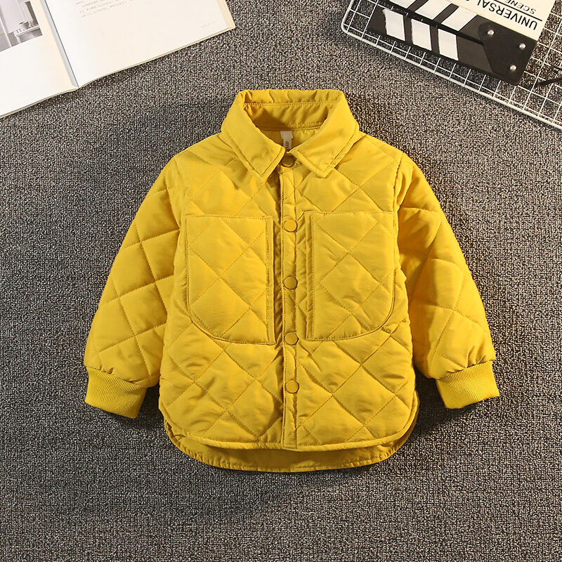 Boys Puffer Jacket Children Thin Cotton Clothing Fashionable