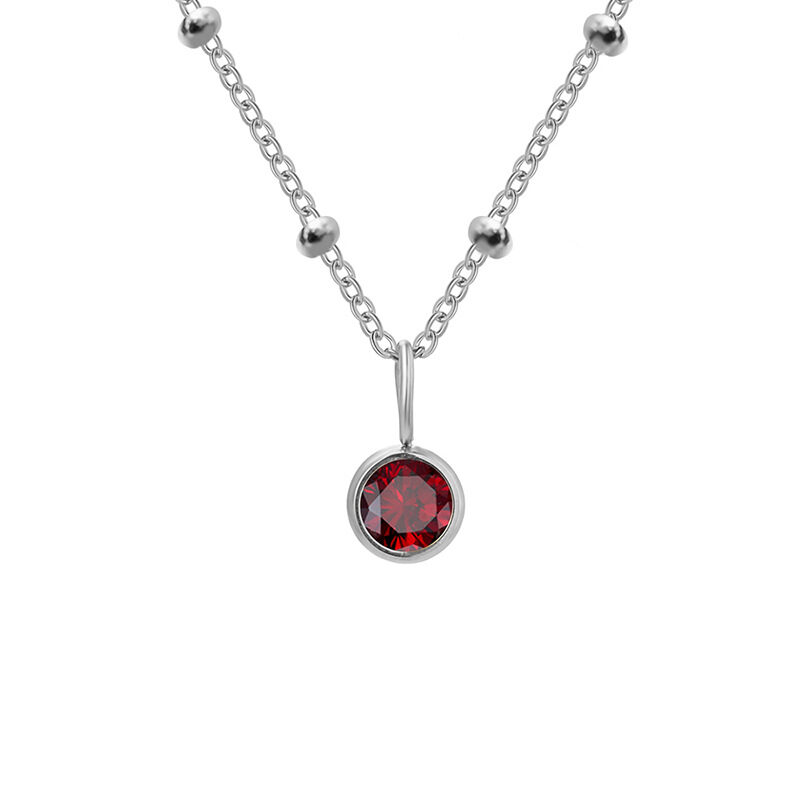 Necklace Women's Fashion Popular Diamond Birthstone