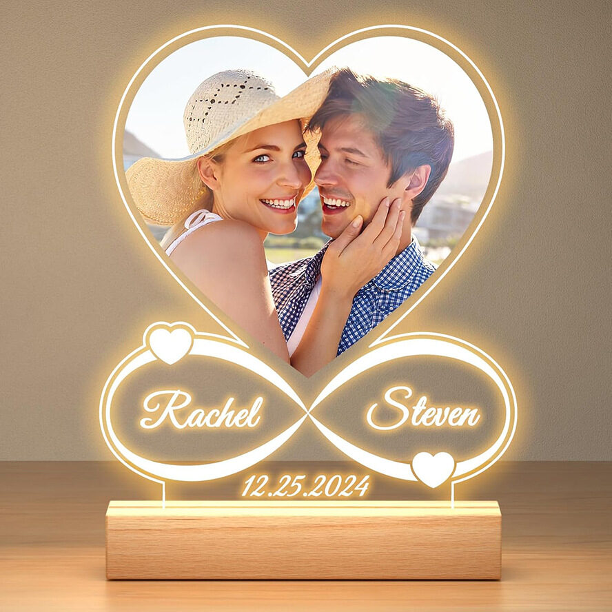 Valentine's Day Night Light Acrylic Color Printing Photo