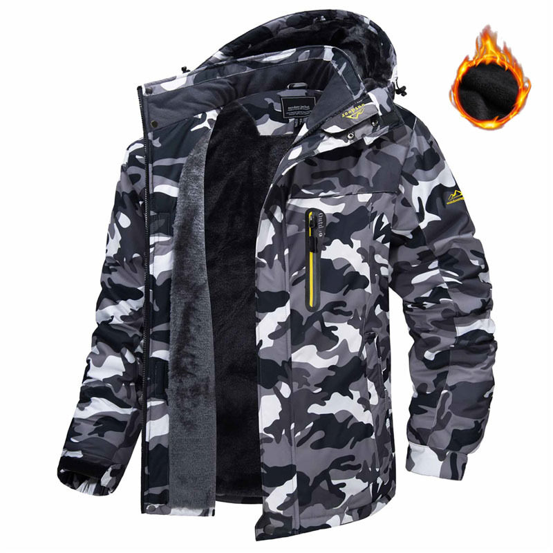 Winter Hooded Jacket Fashion Casual Warm Fleece Coat