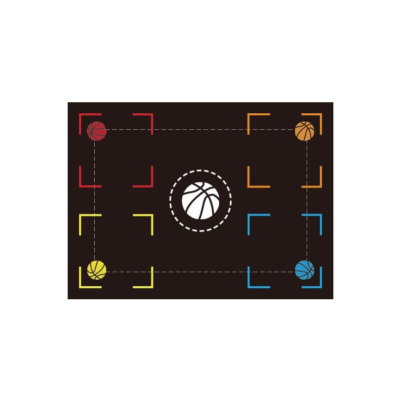 Basketball Training Mat Indoor Step Positioning Point Control