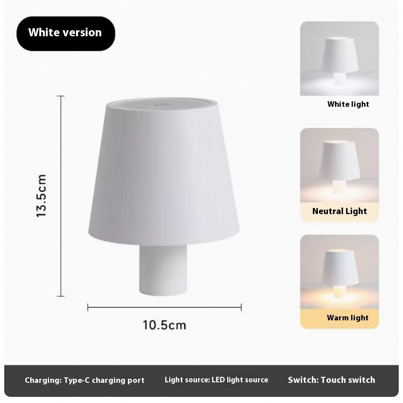 Led Creative Wine Headlight Charging Dimming Bottle Table