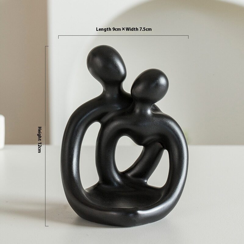 Ceramic Couple Candlestick Modern Nordic Suit Retro Aromatherapy