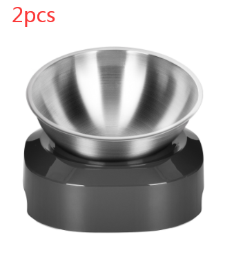 Pet Stainless Steel Bowl Double Night
