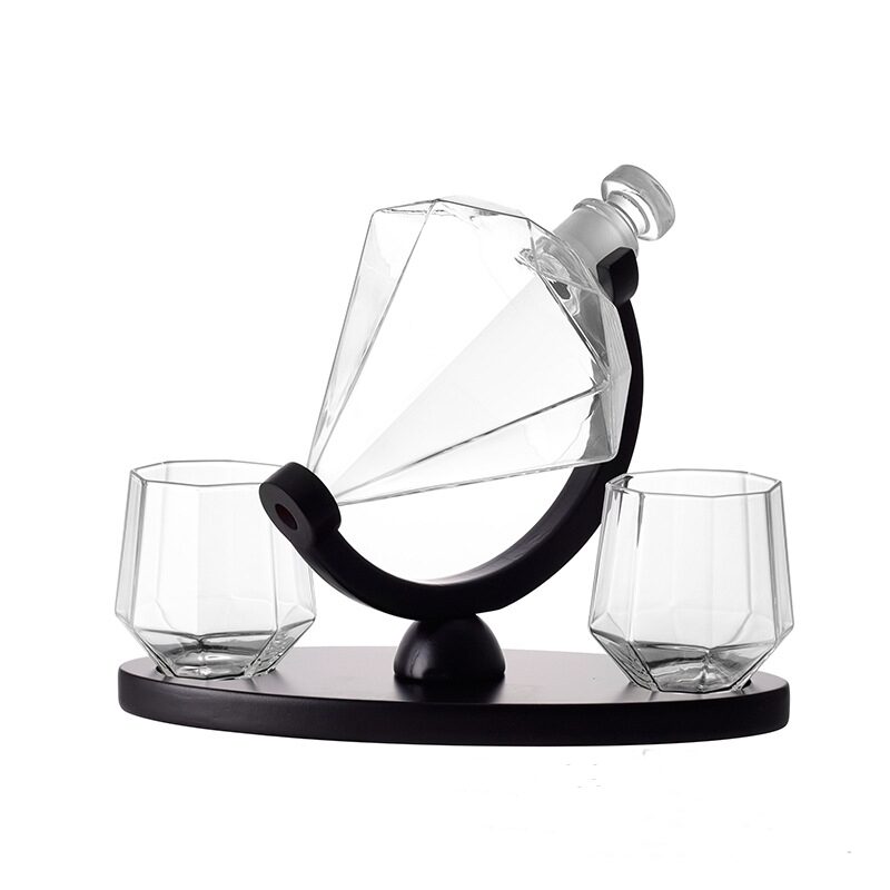 Whiskey Wine Set Suit Diamond Type Bottle Glass