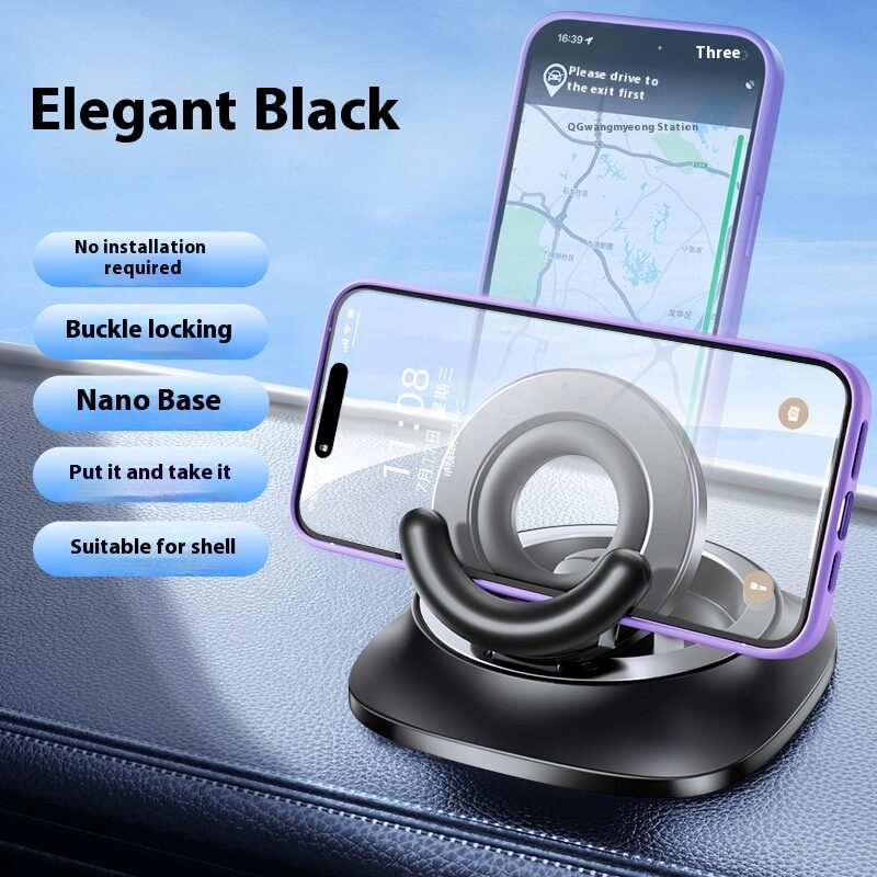 Magnetic Phone Holder With Vacuum Suction Foldable Adjustable