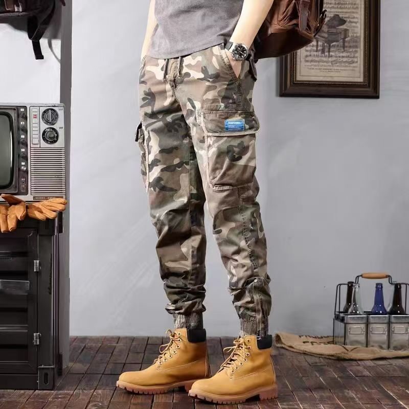 Camouflage Cargo Pants Men's Trousers With Pockets Fashion