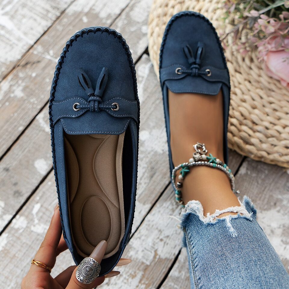 Women's Round Head Loafers Fashion Non-slip Soft Comfortable