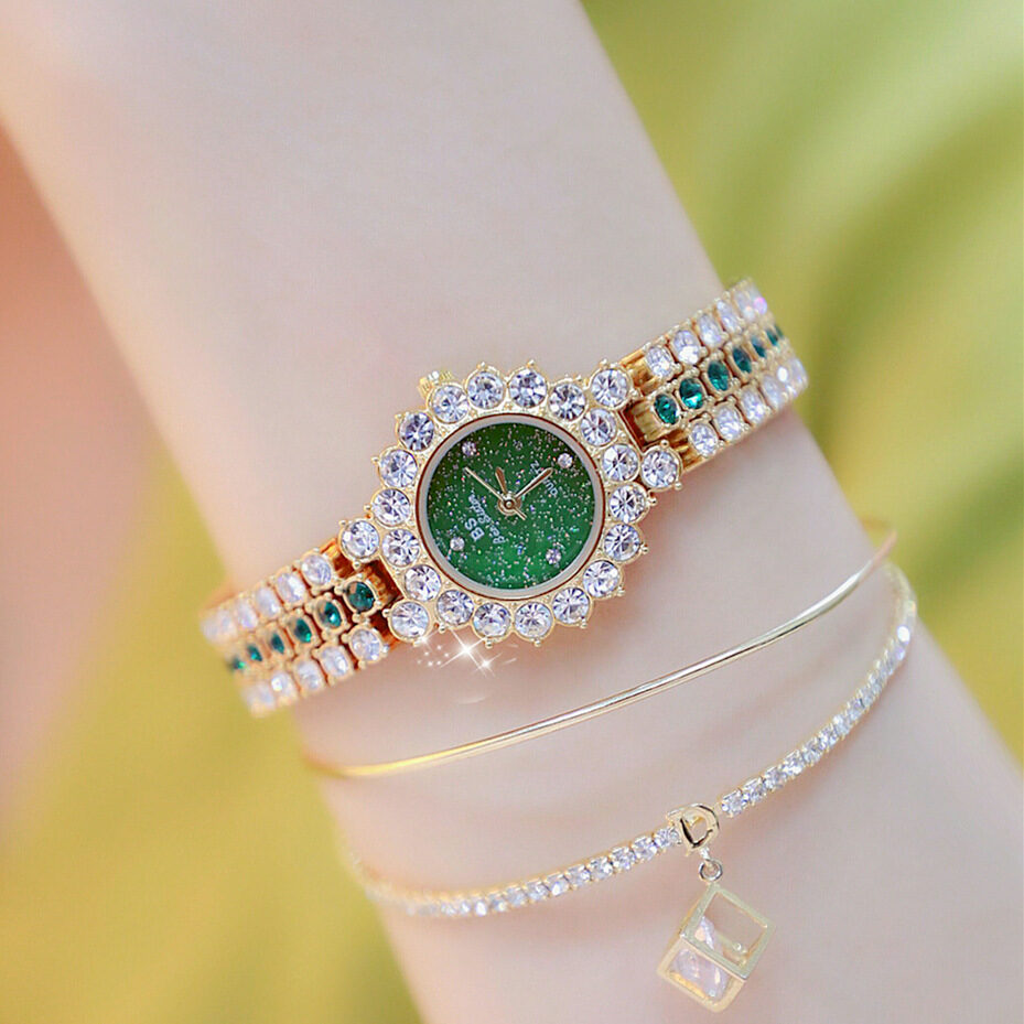 Multicolor Temperament Women's Fashion Quartz Watch Luxury Stainless