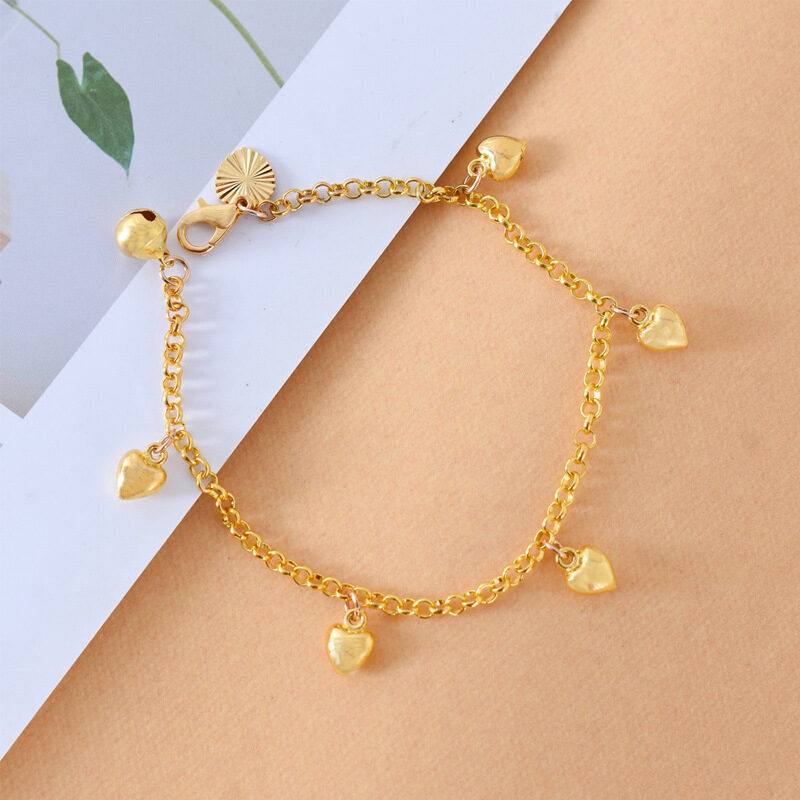 New Simple And Versatile Women Heart Charms Bracelet