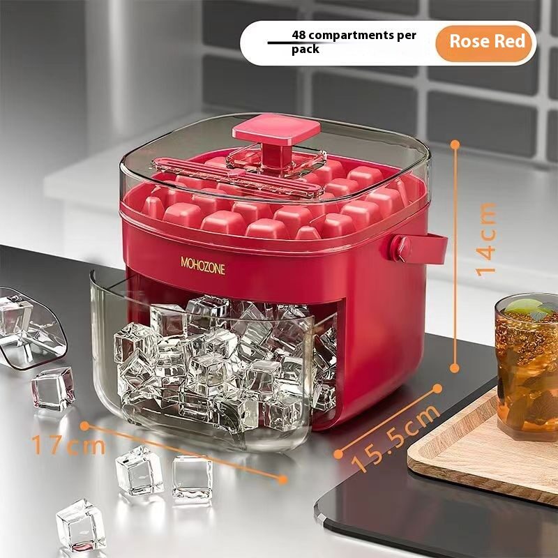 Press-type Convenient Outdoor Portable Ice Tray Large Capacity