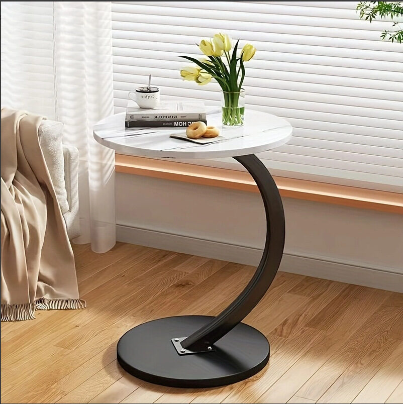 Round Small Coffee Table Living Room Sofa Side