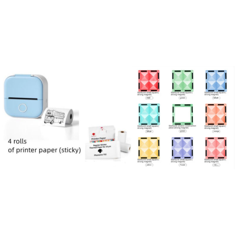 Portable Mini Thermal Label Printer Home Photo Student