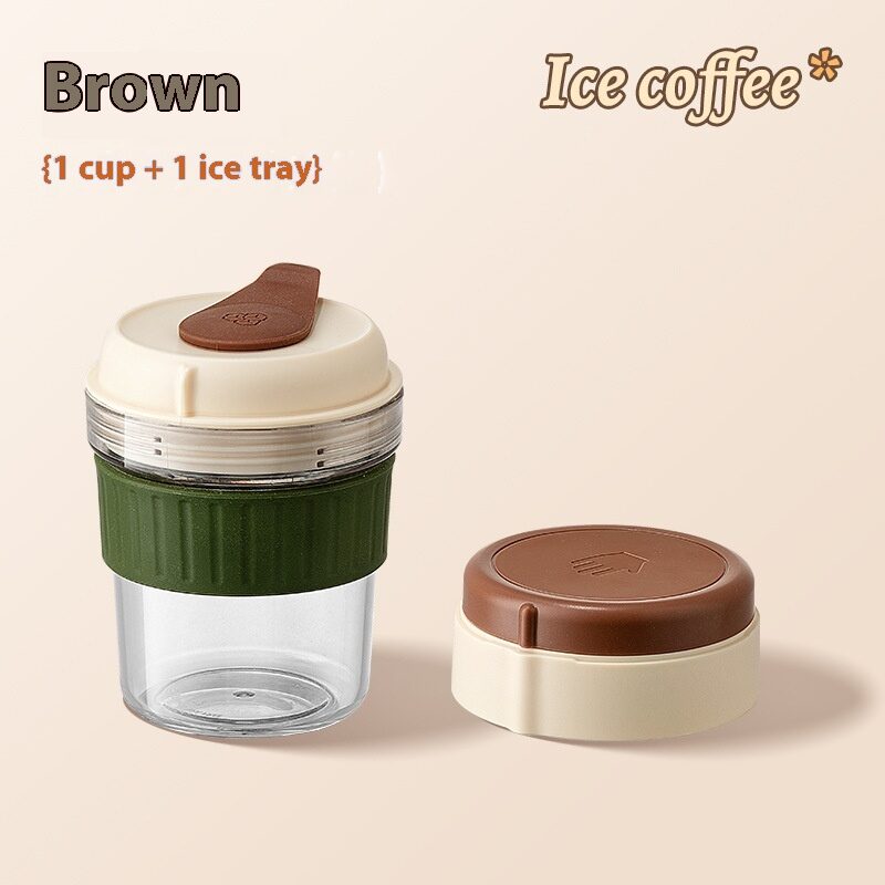 500ML Iced Brew Coffee Cup With Ice Cube
