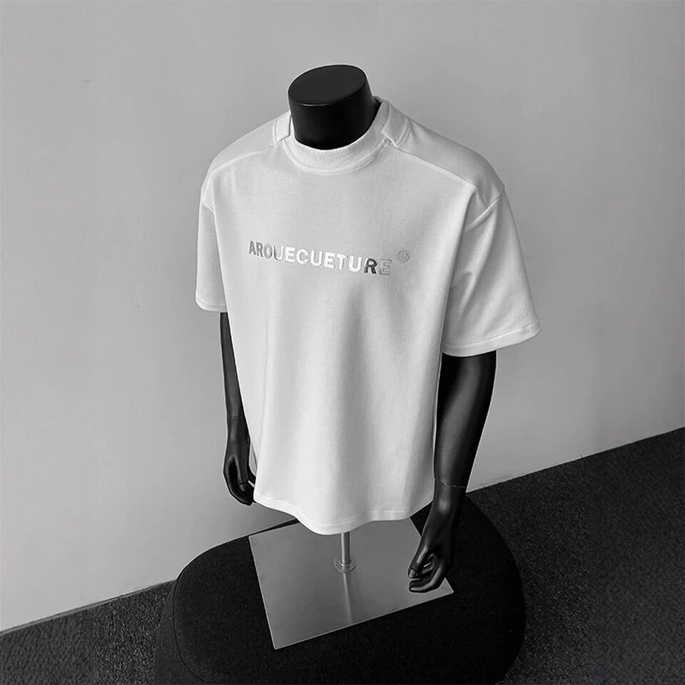 Shoulder Short Sleeve Men Clothing Summer Pu Handsome