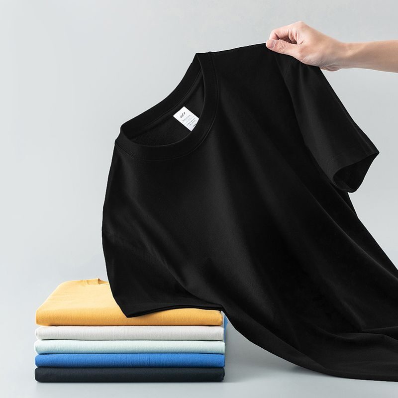 Summer Solid Color Coat Round Neck Bottoming Shirt