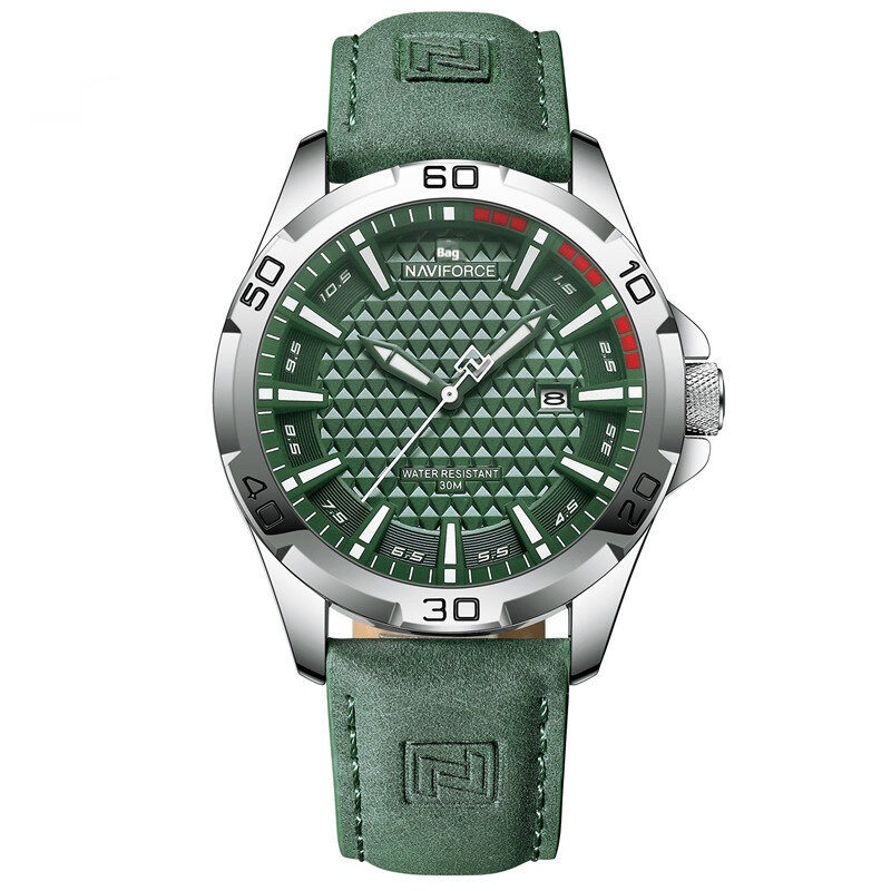 Naviforce Brand Men Fashion Quartz Watches Male Leather