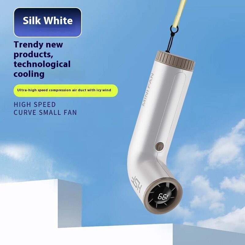 High-speed Portable Fan Little Turbine Digital Display Charging