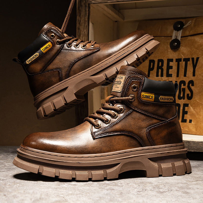 Martin Boots Men Trendy High Top British Working