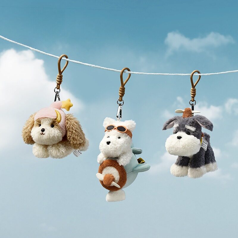 Babycare Plush West Highland Puppy Schnauzer Doll Bag