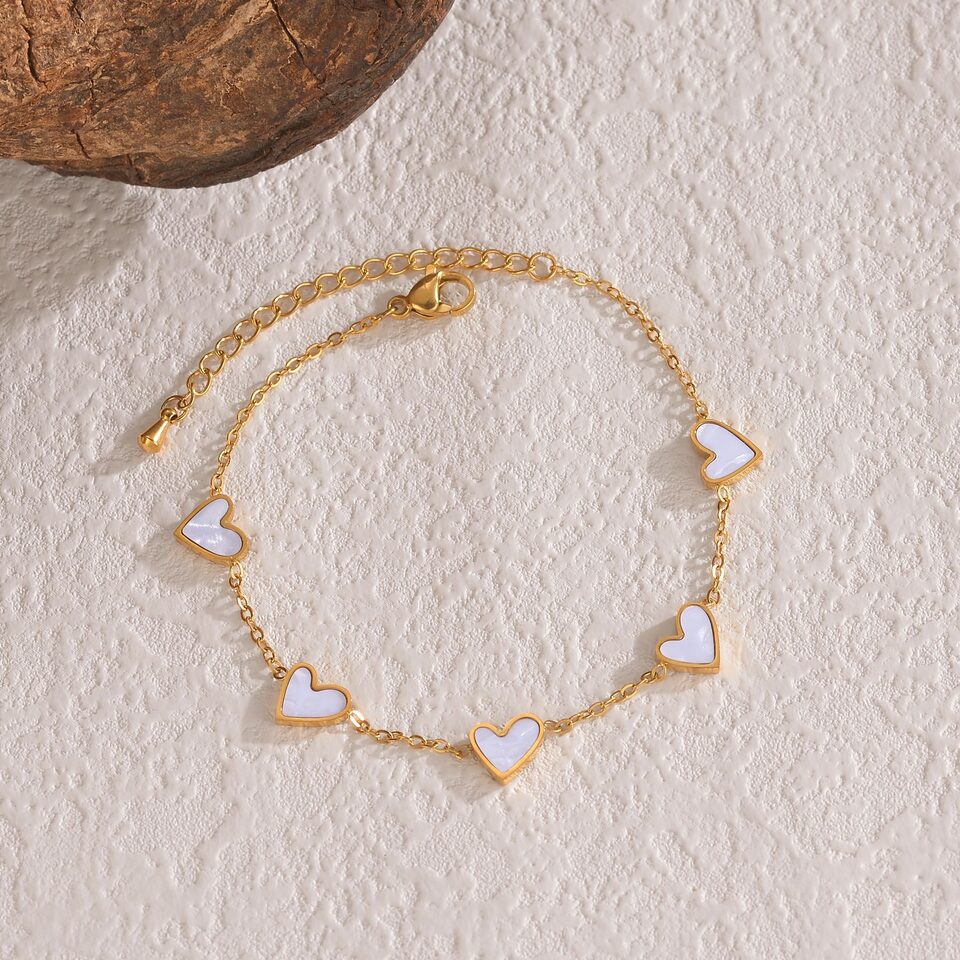 Ins Love Bracelet Stainless Steel Dripping Heart Fashion