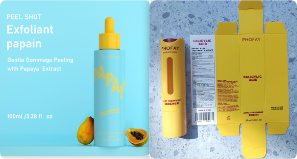 Phofay Gentle Peeling Solution Papaya Enzyme Aha Bha