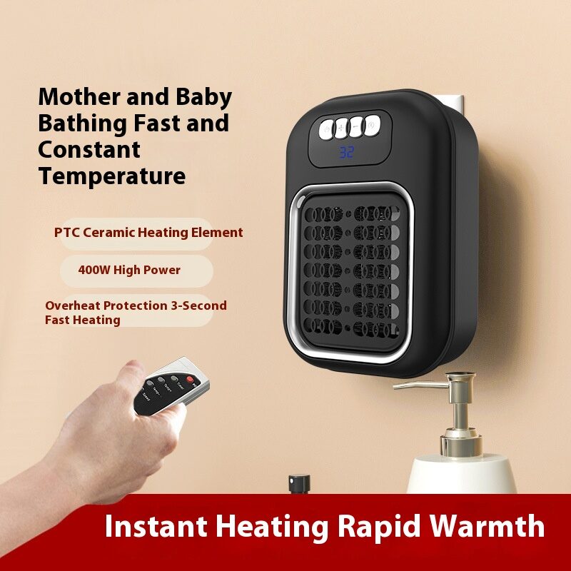 Wall Mounted Portable Small Electric Heater With Remote