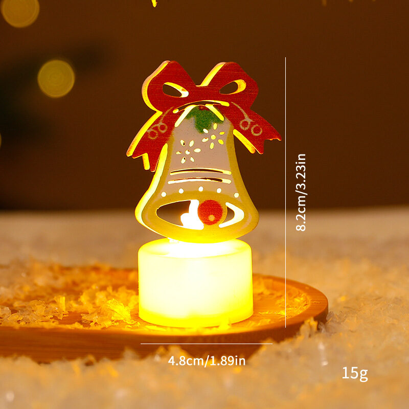 LED Electronic Candle Lights Christmas Trees Santa Claus