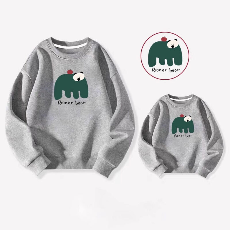 Family Friendly Autumn Sweatshirts Baby Onesies For Three