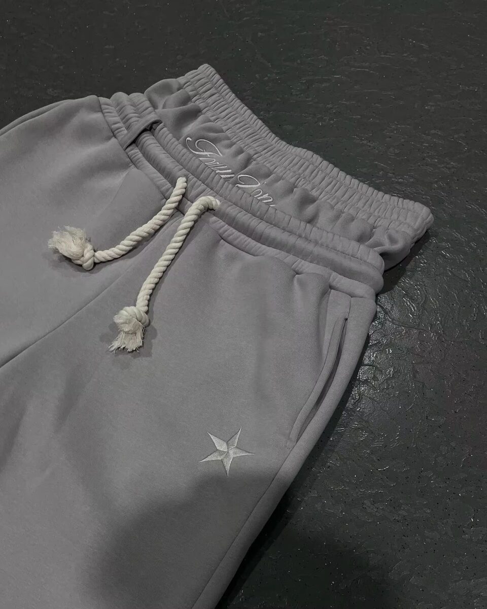 Trendy Double-waist Five-pointed Star Embroidery Couple Simple Casual