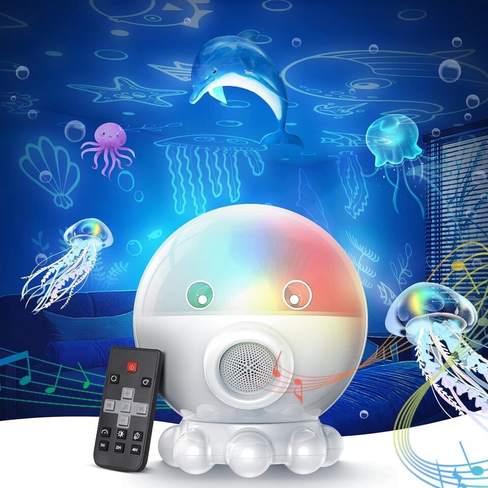 Octopus Starry Sky Light RGB Creative Remote Jellyfish