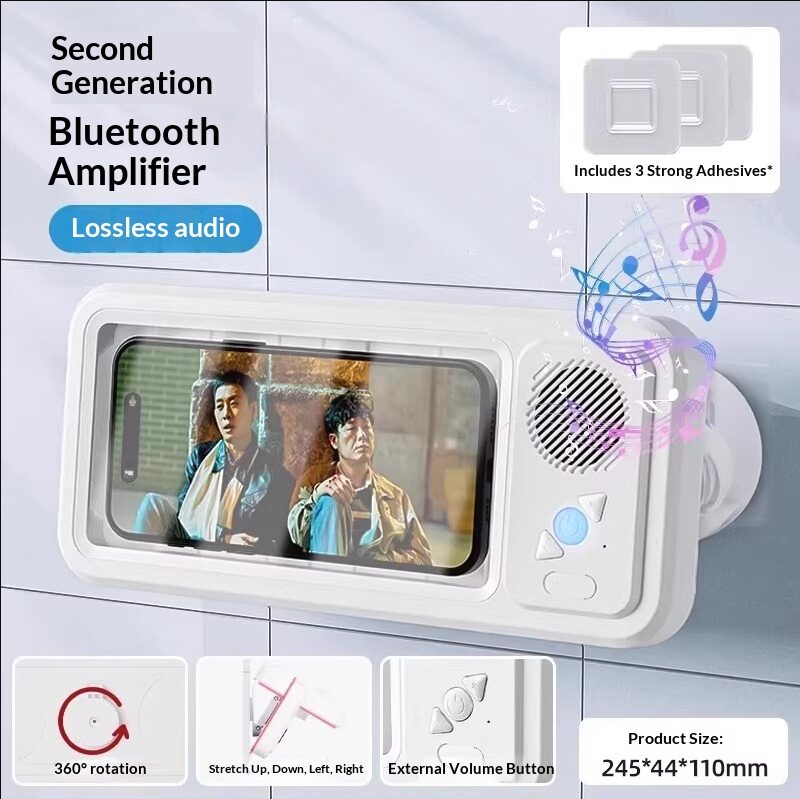 Bathroom Waterproof Mobile Phone Box Bluetooth Speaker Audio