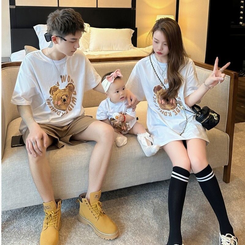 New Summer Cotton Parent-child Outfits Tops