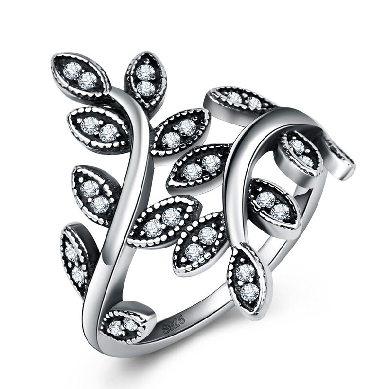 Tree of Life Rings Black Vintage