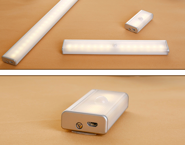 Led body sensor light home wireless charging induction