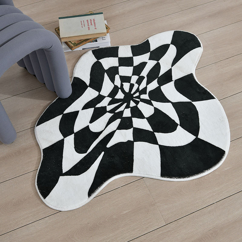 Retro Ins Style Black And White Checkered Anti