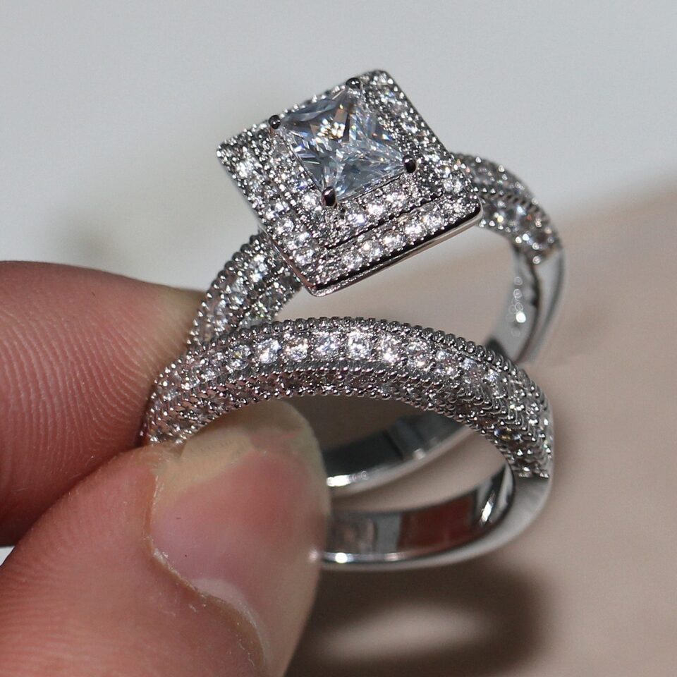 Wish zircon ring high-end hot jewelry European