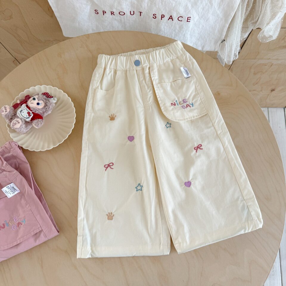 Girls' Workwear Children's Straight-leg Pants Western-style And Fashionable