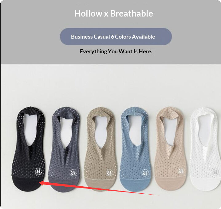 Mens Ankle Socks Summer Thin Style With Ice-silk