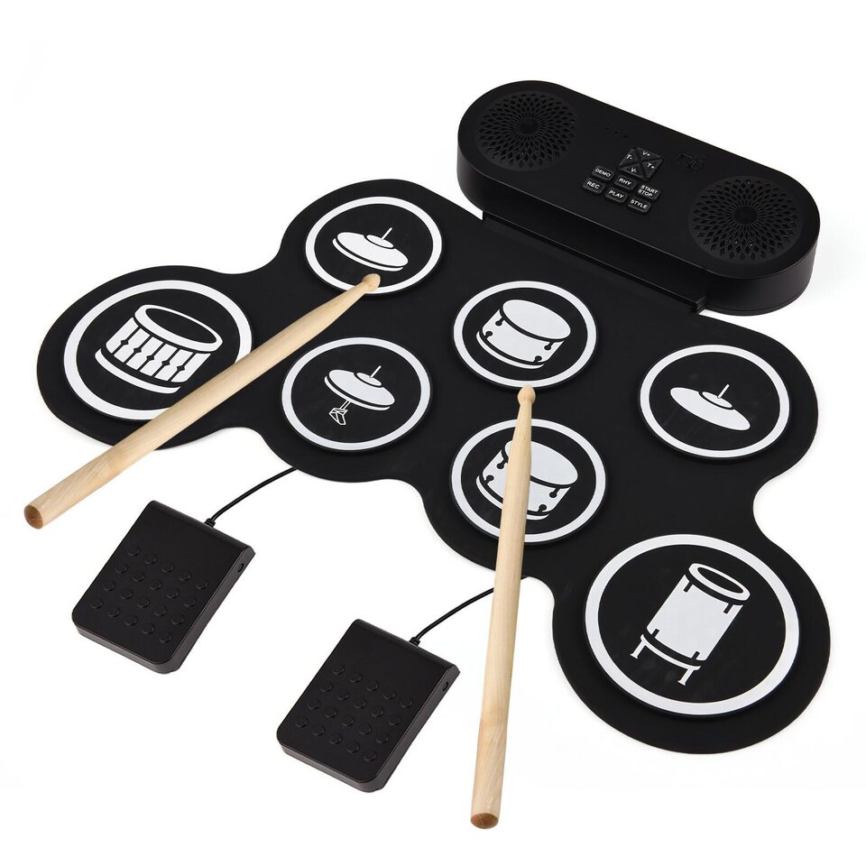 Portable Percussion Instrument Silicone Jazz Drum Set