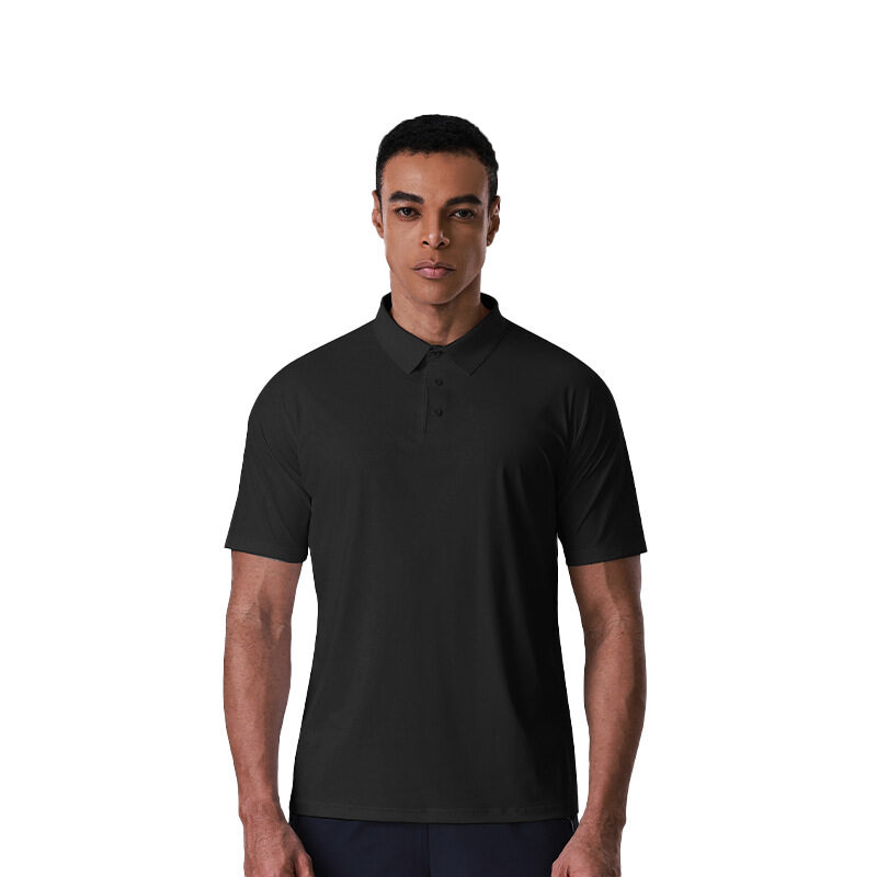 Mens Sun-Protective Quick-Drying Polo Shirt With A Turn-Down