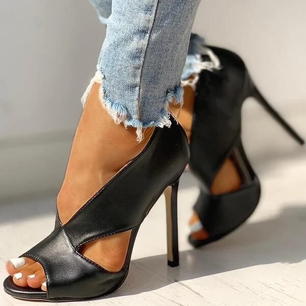 Women's shoes 4 large size sandals high heels