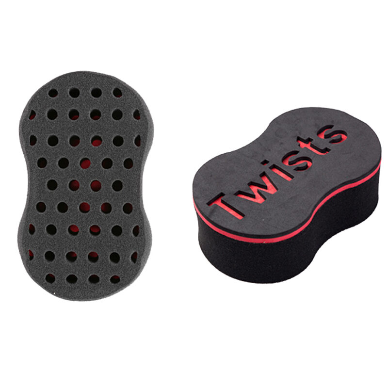 Wave-shaped Sponge Hair Twist Brush Double Sided Multi-holes