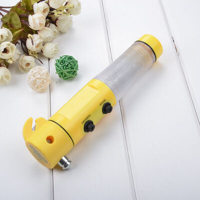 Car Auto LED Torch Flashlight Emergency Safety Hammer