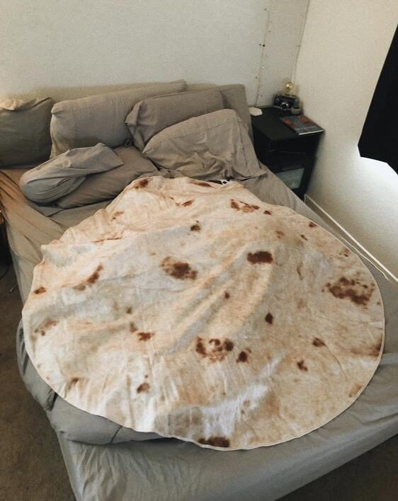 Super Soft Warm Flannel Burrito Blankets 280Gsm Round